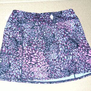Skechers GoLuxe Women Skort XL Purple Printed Stretch
